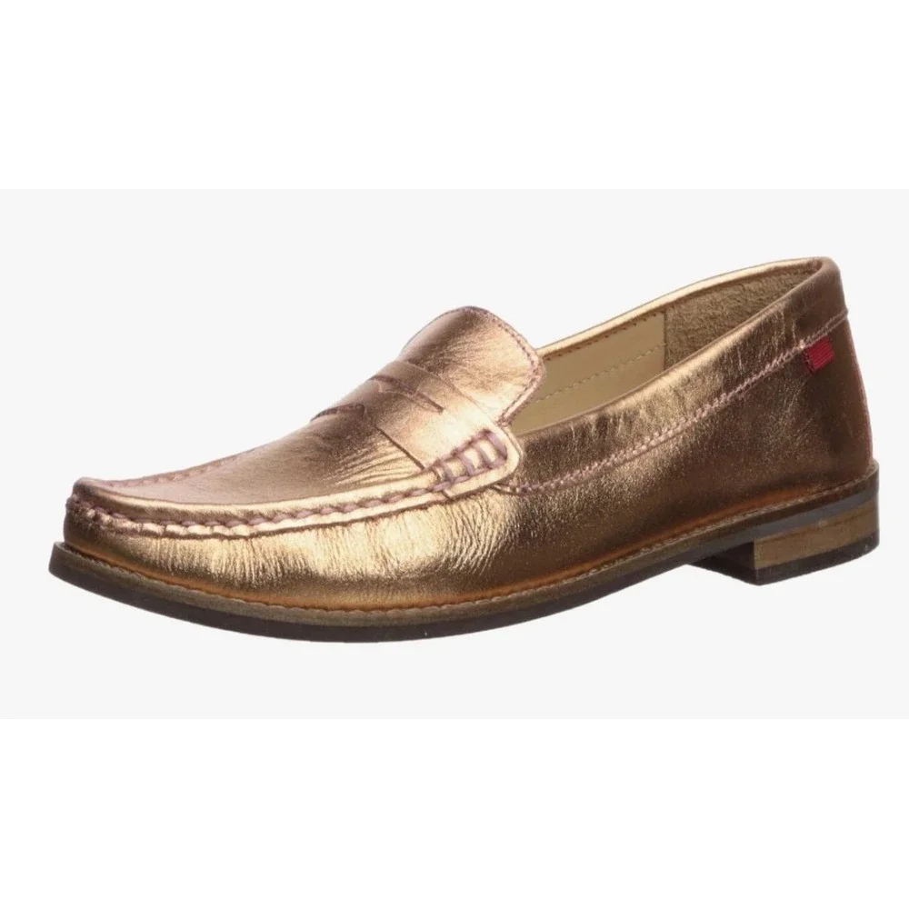 MARC JOSEPH New York Kids Penny Loafer Shoe‎ Rose Gold Leather NEW Toddler 12.5